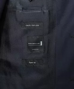 BOSS Anzug Johnstons/Lenon 50318521+50318825/401 Anzug Johnstons-Lenon, Regular Fit, Schurwolle Super120 GUABELLO, Dunkelblau, Dark blue -Anzüge & Westen Geschäft 370339 norm4