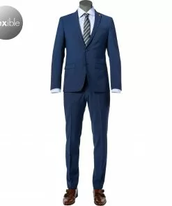 ROY ROBSON Anzug S00050391080900+1083200/A410 Extra Slim Fit, Schurwoll-Stretch, Navy meliert, Navy