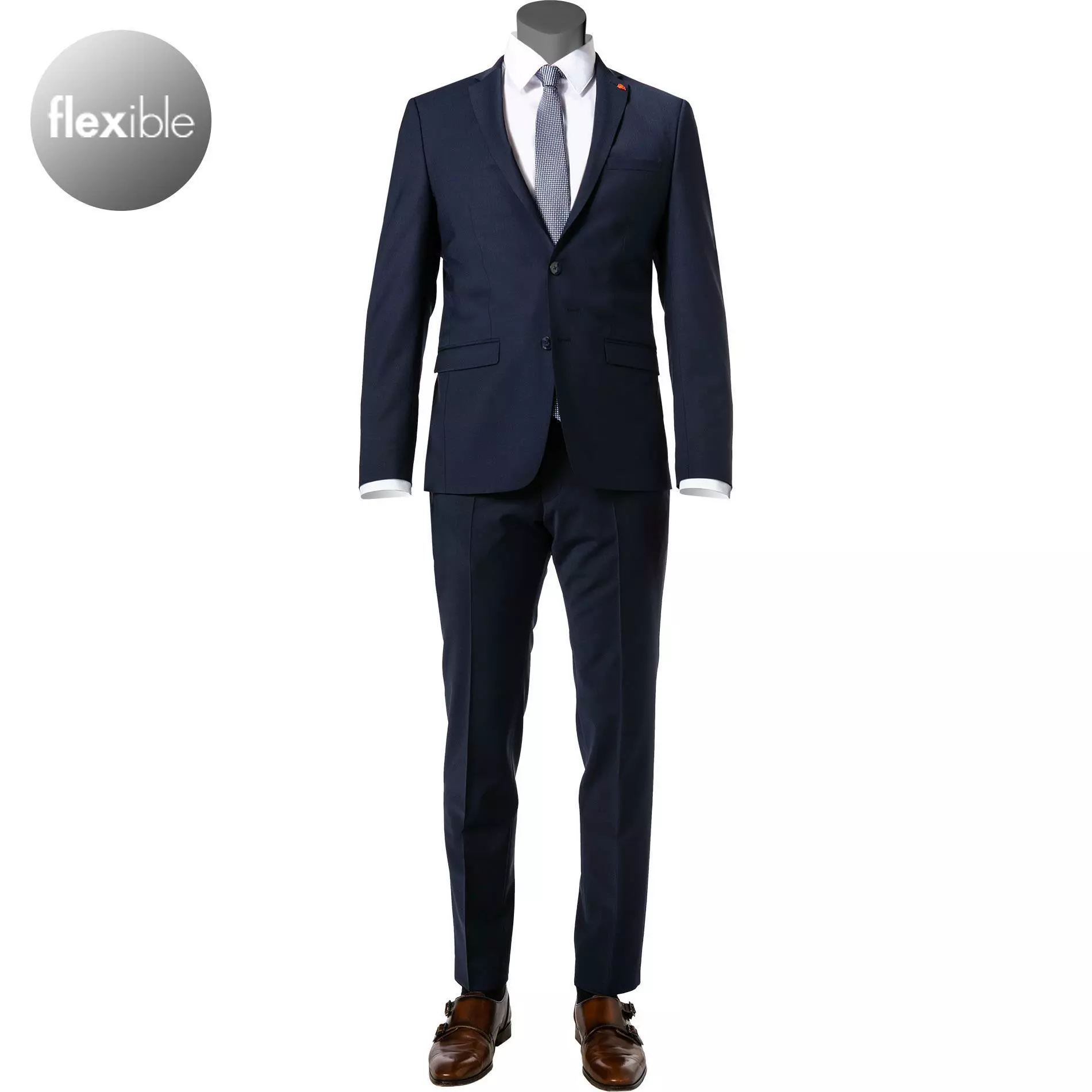 ROY ROBSON Anzug S00050461080900+1083200/A401 Extra Slim Fit, Schurwoll-Stretch, Dunkelblau 3 ROY ROBSON Anzug S00050461080900+1083200/A401 Extra Slim Fit, Schurwoll-Stretch, Dunkelblau