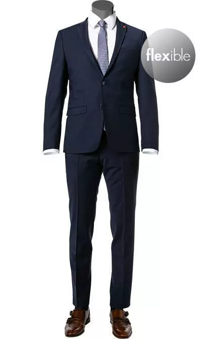 ROY ROBSON Anzug S00050461080900+1083200/A401 Extra Slim Fit, Schurwoll-Stretch, Dunkelblau 4 ROY ROBSON Anzug S00050461080900+1083200/A401 Extra Slim Fit, Schurwoll-Stretch, Dunkelblau – Bild 2
