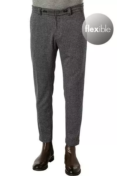CINQUE Hose Cijuno 2186-7197/68 Jersey, Grau-schwarz kariert, Grau-schwarz 4 CINQUE Hose Cijuno 2186-7197/68 Jersey, Grau-schwarz kariert, Grau-schwarz – Bild 2