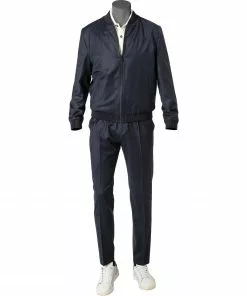 HUGO Anzug Ukashi/Howard 50458385+59644/429 Extra Slim Fit, Schurwolle, Marine meliert