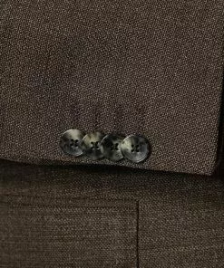 BOSS Anzug Huge-Genius 50460491+474/308 Slim Fit, Schurwolle, Braun meliert, Braun -Anzüge & Westen Geschäft 373919 norm4