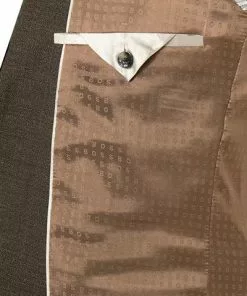 BOSS Anzug Huge-Genius 50460491+474/308 Slim Fit, Schurwolle, Braun meliert, Braun -Anzüge & Westen Geschäft 373919 norm5