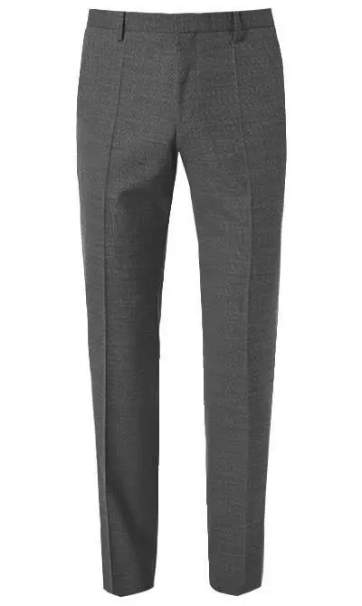 BOSS Anzug Huge-Genius 50460491+474/030 Slim Fit, Schurwolle, Grau meliert, Grau 10 BOSS Anzug Huge-Genius 50460491+474/030 Slim Fit, Schurwolle, Grau meliert, Grau – Bild 8