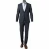 BOSS Anzug Huge-Genius 50460491+474/404 Slim Fit, Schurwolle, Dunkelblau meliert, Dunkelblau -Anzüge & Westen Geschäft 373922 master