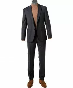 BOSS Anzug Jasper-Leon 50442567+574/410 Regular Fit, Navy kariert, Navy