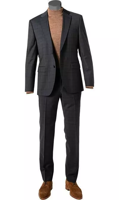 BOSS Anzug Jasper-Leon 50442567+574/410 Regular Fit, Navy kariert, Navy 4 BOSS Anzug Jasper-Leon 50442567+574/410 Regular Fit, Navy kariert, Navy – Bild 2