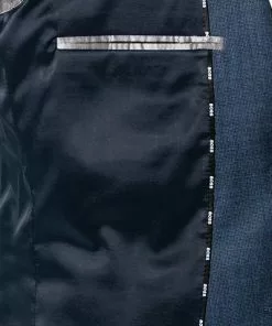 BOSS Anzug Jasper-Leon 50460512+489/420 Regular Fit, Reine Schurwolle, Blau , Blau -Anzüge & Westen Geschäft 373938 norm6