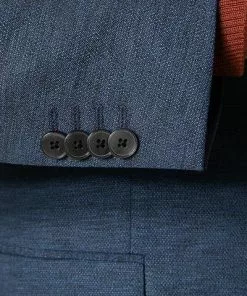 BOSS Anzug Jasper-Leon 50460507+516/425 Regular Fit, Schurwolle, Blau meliert, Blau -Anzüge & Westen Geschäft 373951 norm4