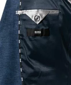 BOSS Anzug Jasper-Leon 50460507+516/425 Regular Fit, Schurwolle, Blau meliert, Blau -Anzüge & Westen Geschäft 373951 norm5