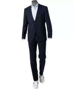 BOSS Anzug Jasper-Leon 50460490+506/464 Regular Fit, Schurwolle, Tintenblau