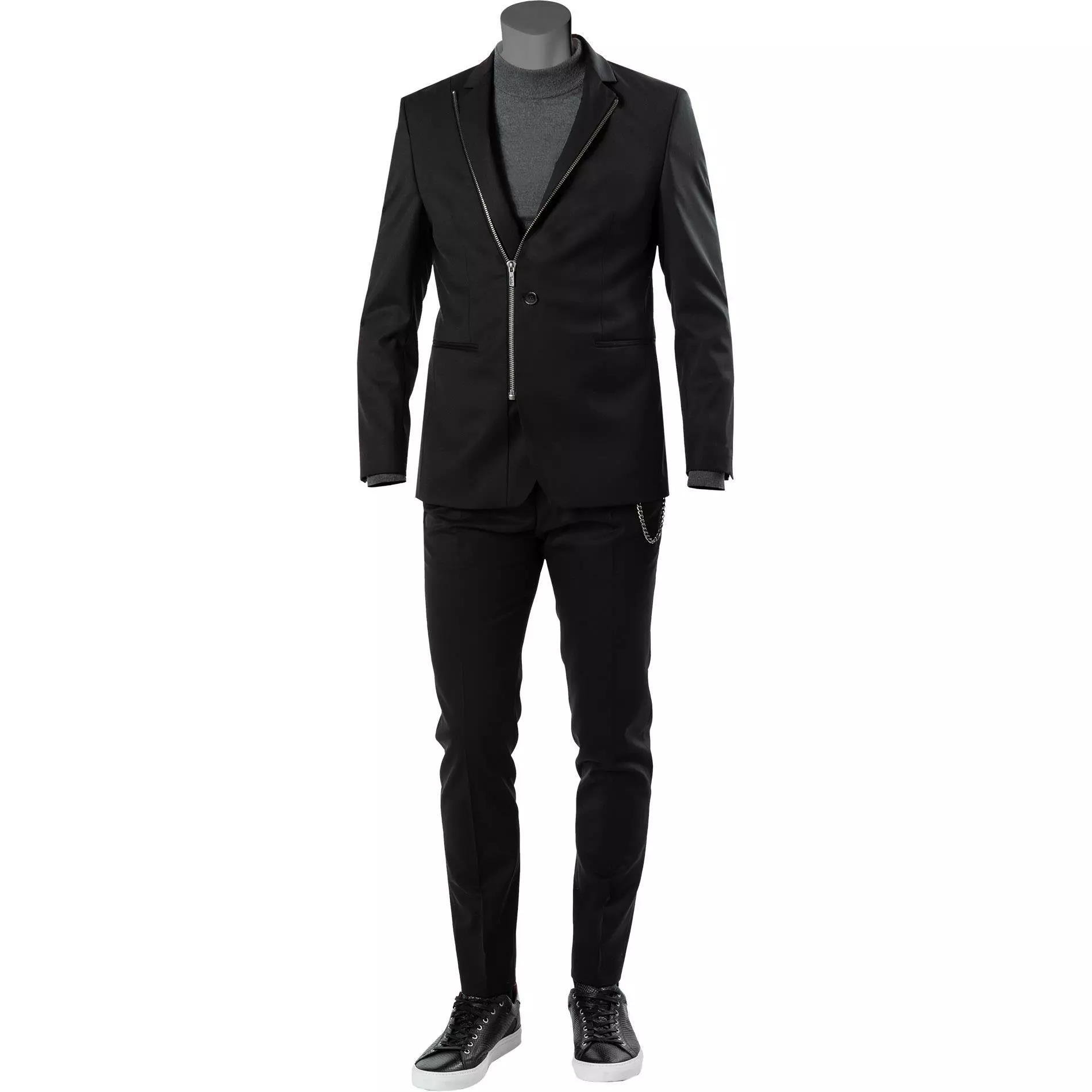 KARL LAGERFELD Anzug 155502+255055/10/512083 Schurwoll-Stretch, Schwarz 3 KARL LAGERFELD Anzug 155502+255055/10/512083 Schurwoll-Stretch, Schwarz