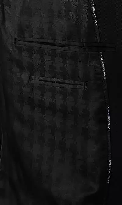 KARL LAGERFELD Anzug 155502+255055/10/512083 Schurwoll-Stretch, Schwarz 9 KARL LAGERFELD Anzug 155502+255055/10/512083 Schurwoll-Stretch, Schwarz – Bild 7