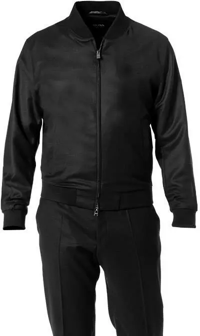 BOSS Anzug Hanry/Genius 50458797+788/001 Anzug Hanry-Genius, Slim Fit, Schurwoll-Stretch, Schwarz 5 BOSS Anzug Hanry/Genius 50458797+788/001 Anzug Hanry-Genius, Slim Fit, Schurwoll-Stretch, Schwarz – Bild 3