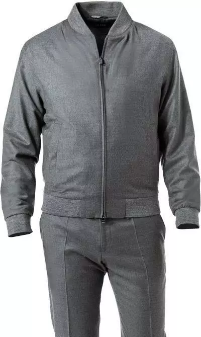 BOSS Anzug Hanry/Genius 50458797+788/030 Anzug Hanry-Genius, Slim Fit, Schurwoll-Stretch, Grau meliert, Grau 5 BOSS Anzug Hanry/Genius 50458797+788/030 Anzug Hanry-Genius, Slim Fit, Schurwoll-Stretch, Grau meliert, Grau – Bild 3