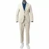 BOSS Anzug Hanry-Perin 50460031+58977/131 Slim Fit, Cord, Ecru , Ecru -Anzüge & Westen Geschäft 374956 master