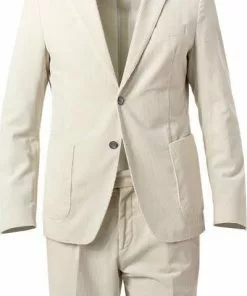 BOSS Anzug Hanry-Perin 50460031+58977/131 Slim Fit, Cord, Ecru , Ecru -Anzüge & Westen Geschäft 374956 norm2