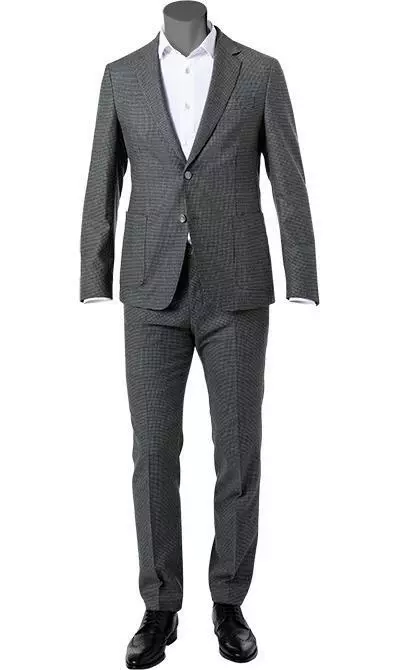 BOSS Anzug Hanry/Genius 50458811+60306/030 Anzug Hanry-Genius, Slim Fit, Schurwoll-Stretch, Grau gemustert, Grau 4 BOSS Anzug Hanry/Genius 50458811+60306/030 Anzug Hanry-Genius, Slim Fit, Schurwoll-Stretch, Grau gemustert, Grau – Bild 2