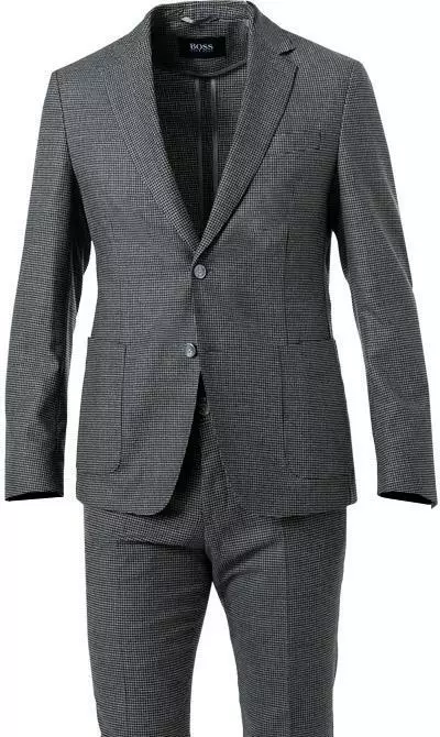 BOSS Anzug Hanry/Genius 50458811+60306/030 Anzug Hanry-Genius, Slim Fit, Schurwoll-Stretch, Grau gemustert, Grau 5 BOSS Anzug Hanry/Genius 50458811+60306/030 Anzug Hanry-Genius, Slim Fit, Schurwoll-Stretch, Grau gemustert, Grau – Bild 3