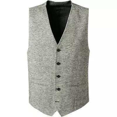 Daniel Hechter Weste 35712/112003/920 Baumwolle, Grau meliert, Grau 4 Daniel Hechter Weste 35712/112003/920 Baumwolle, Grau meliert, Grau – Bild 2