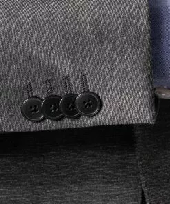 BOSS Anzug Jasper-Leon 50460586+2601/030 Regular Fit, Jersey halbgefüttert, Grau meliert, Mittelgrau -Anzüge & Westen Geschäft 375027 norm4