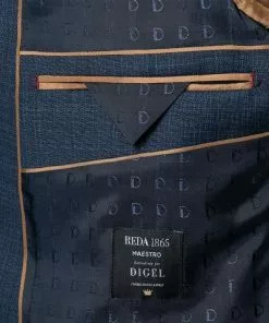 DIGEL Anzug Duncan-Per 120033+116062/99671/24 Modern Fit, Schurwolle REDA, Indigo -Anzüge & Westen Geschäft 375073 norm5