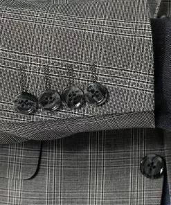 DIGEL Nate-Nanno 120296+110141/99727/45 Anzug, Extra Slim Fit, Viskose-Stretch, Grau kariert , Mittelgrau -Anzüge & Westen Geschäft 375081 norm4