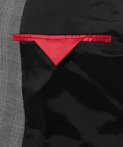 DIGEL Nate-Nanno 120296+110141/99727/45 Anzug, Extra Slim Fit, Viskose-Stretch, Grau kariert , Mittelgrau -Anzüge & Westen Geschäft 375081 norm5