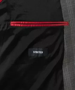 DIGEL Nate-Nanno 120296+110141/99727/45 Anzug, Extra Slim Fit, Viskose-Stretch, Grau kariert , Mittelgrau -Anzüge & Westen Geschäft 375081 norm6