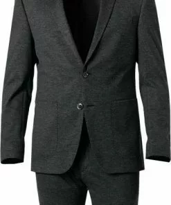 DIGEL Anzug Edison-Sergio 120163+110219/99770/40 Modern Fit, Jersey waschbar, Asphaltgrau meliert, Asphaltgrau -Anzüge & Westen Geschäft 375112 norm2