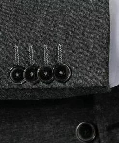 DIGEL Anzug Edison-Sergio 120163+110219/99770/40 Modern Fit, Jersey waschbar, Asphaltgrau meliert, Asphaltgrau -Anzüge & Westen Geschäft 375112 norm4