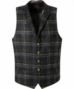 ROY ROBSON Weste 005055331708300/H310 Schurwolle, Grün-blau kariert, Grün-blau