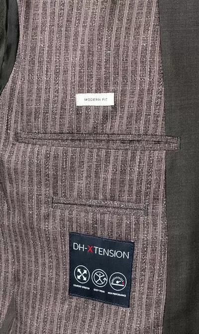 Daniel Hechter Anzug 15231+25230/112180/480 Modern Fit, Schurwoll-Stretch, Graubraun meliert, Graubraun 9 Daniel Hechter Anzug 15231+25230/112180/480 Modern Fit, Schurwoll-Stretch, Graubraun meliert, Graubraun – Bild 7