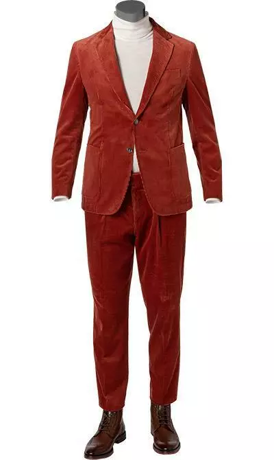 BOSS Anzug Hanry-Perin 50460031+58977/611 Slim Fit, Cord, Rost , Rost 4 BOSS Anzug Hanry-Perin 50460031+58977/611 Slim Fit, Cord, Rost , Rost – Bild 2