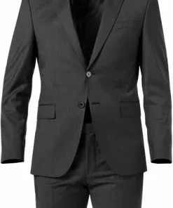BOSS Anzug Jasper-Leon 50460471+465/061 Regular Fit, Schurwoll-Stretch, Anthrazit -Anzüge & Westen Geschäft 376860 norm2