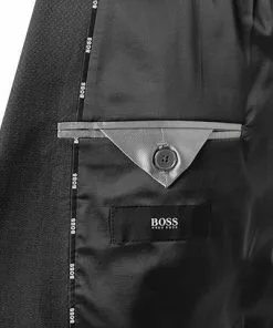 BOSS Anzug Jasper-Leon 50460471+465/061 Regular Fit, Schurwoll-Stretch, Anthrazit -Anzüge & Westen Geschäft 376860 norm5
