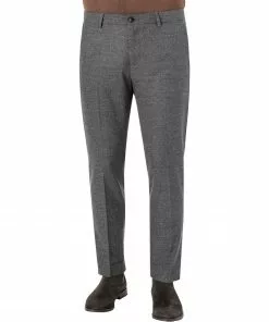 BOGNER Hose Riley-15 1804/3337/019 Wolle waschbar, Grau meliert, Anthrazit