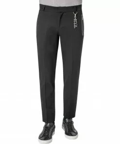 KARL LAGERFELD Hose 255704/0/512880/990 Mikrofaser waschbar, Schwarz