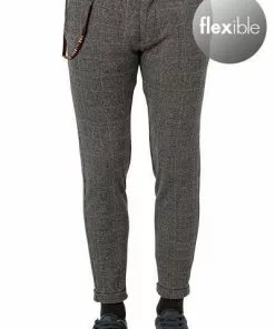 CG Hose Clow 12-009J3/239333/82 Jersey, Navy-braun kariert, Navy-braun -Anzüge & Westen Geschäft 377655 norm