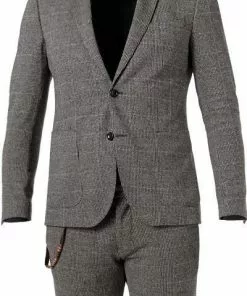 CG Anzug Cirk SV-Clow 12-009J3/225352+239333/82 Slim Fit, Jersey, Navy-braun kariert, Navy-braun -Anzüge & Westen Geschäft 377661 norm2