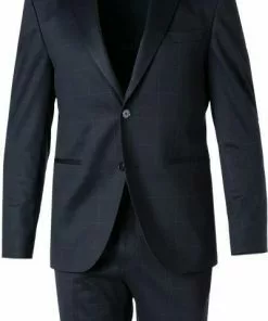 BOSS Anzug Jasper-Leon 50460587+62611/405 Regular Fit, Jersey, Dunkelblau kariert, Dunkelblau -Anzüge & Westen Geschäft 378262 norm2
