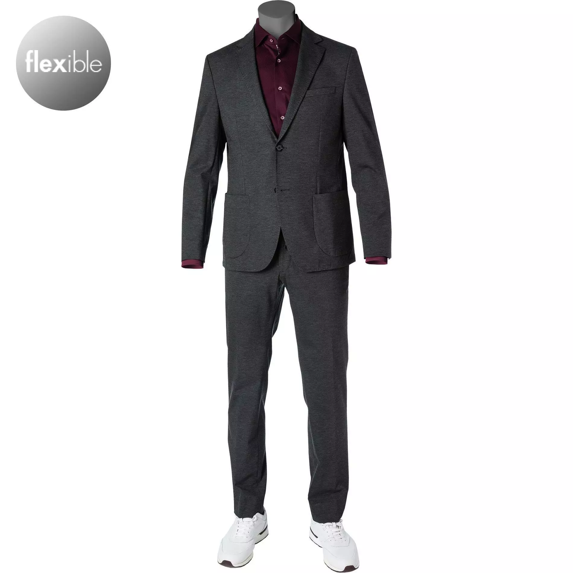 Daniel Hechter Anzug 15824+25839/112150/960 Modern Fit, Jersey waschbar, Grau meliert, Grau 3 Daniel Hechter Anzug 15824+25839/112150/960 Modern Fit, Jersey waschbar, Grau meliert, Grau