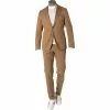 BOSS Anzug Hanry+Genius 50459993+50460310/268 Anzug Hanry-Genius, Slim Fit, Baumwoll-Stretch, Beige -Anzüge & Westen Geschäft 378941 master
