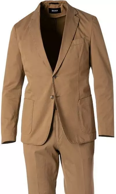 BOSS Anzug Hanry+Genius 50459993+50460310/268 Anzug Hanry-Genius, Slim Fit, Baumwoll-Stretch, Beige 5 BOSS Anzug Hanry+Genius 50459993+50460310/268 Anzug Hanry-Genius, Slim Fit, Baumwoll-Stretch, Beige – Bild 3