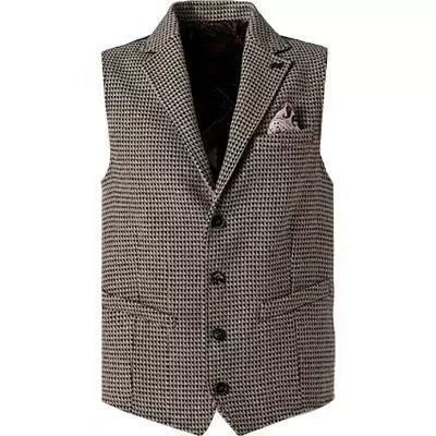 BOB Weste OFF513 T513/beige Wolle, Beige meliert 4 BOB Weste OFF513 T513/beige Wolle, Beige meliert – Bild 2