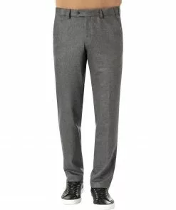 HILTL Hose P-Flex 22262/600/10 Regular Fit, Schurwolle-Kaschmir, Grau meliert, Grau
