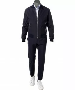 BOSS Anzug Hanry-Genius 50464721+712/404 Slim Fit, Mikrofaser, Dunkelblau