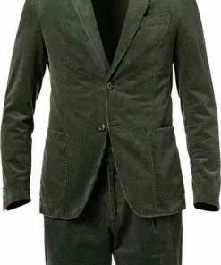 BOSS Anzug Hanry/Perin-Pleat 50464603+590/360 Slim Fit, Cord, Grün -Anzüge & Westen Geschäft 382297 norm2