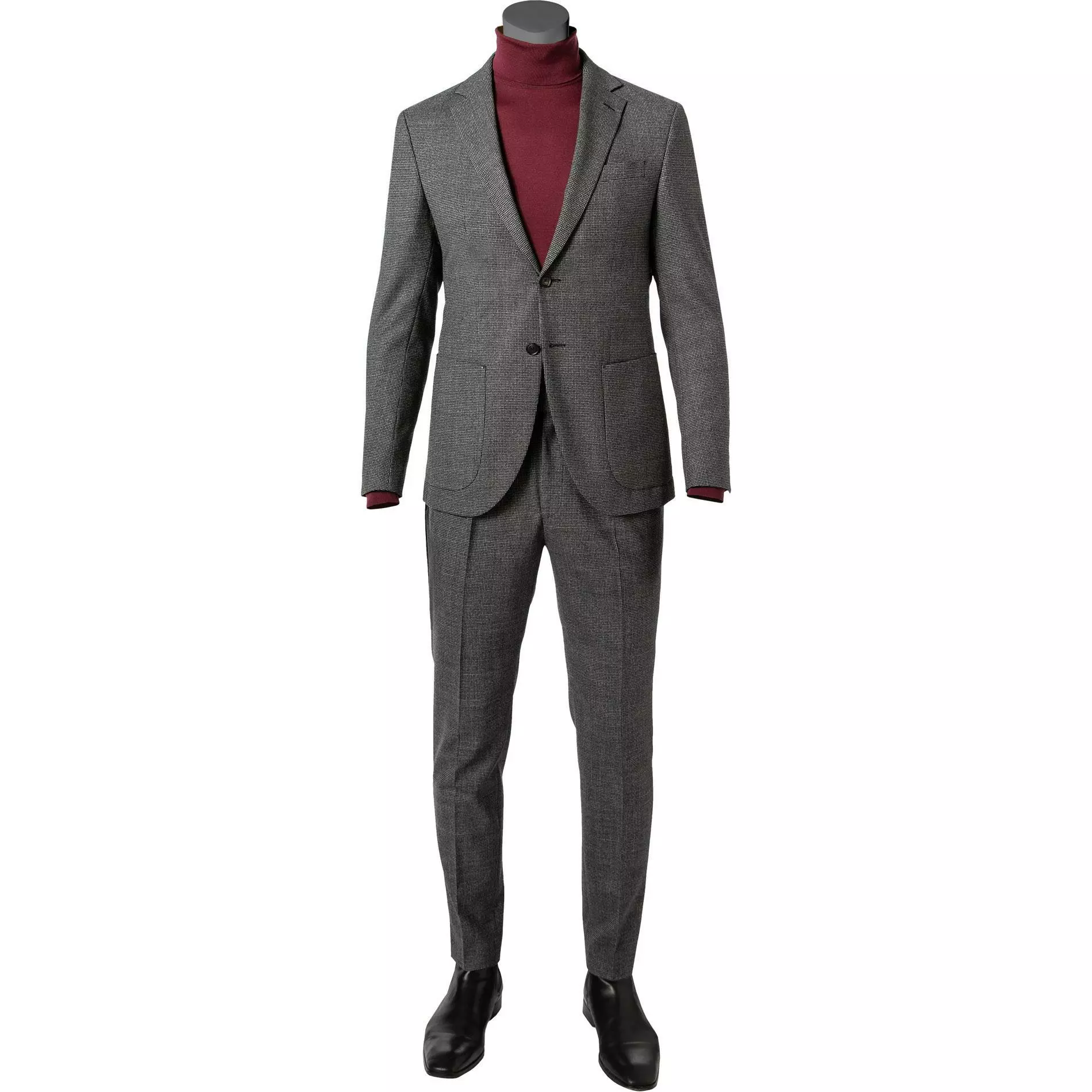 JOOP! Anzug Dash-Bird 30029602+28931/030 Extra Slim Fit, Woll-Stretch, Grau gemustert, Grau 3 JOOP! Anzug Dash-Bird 30029602+28931/030 Extra Slim Fit, Woll-Stretch, Grau gemustert, Grau